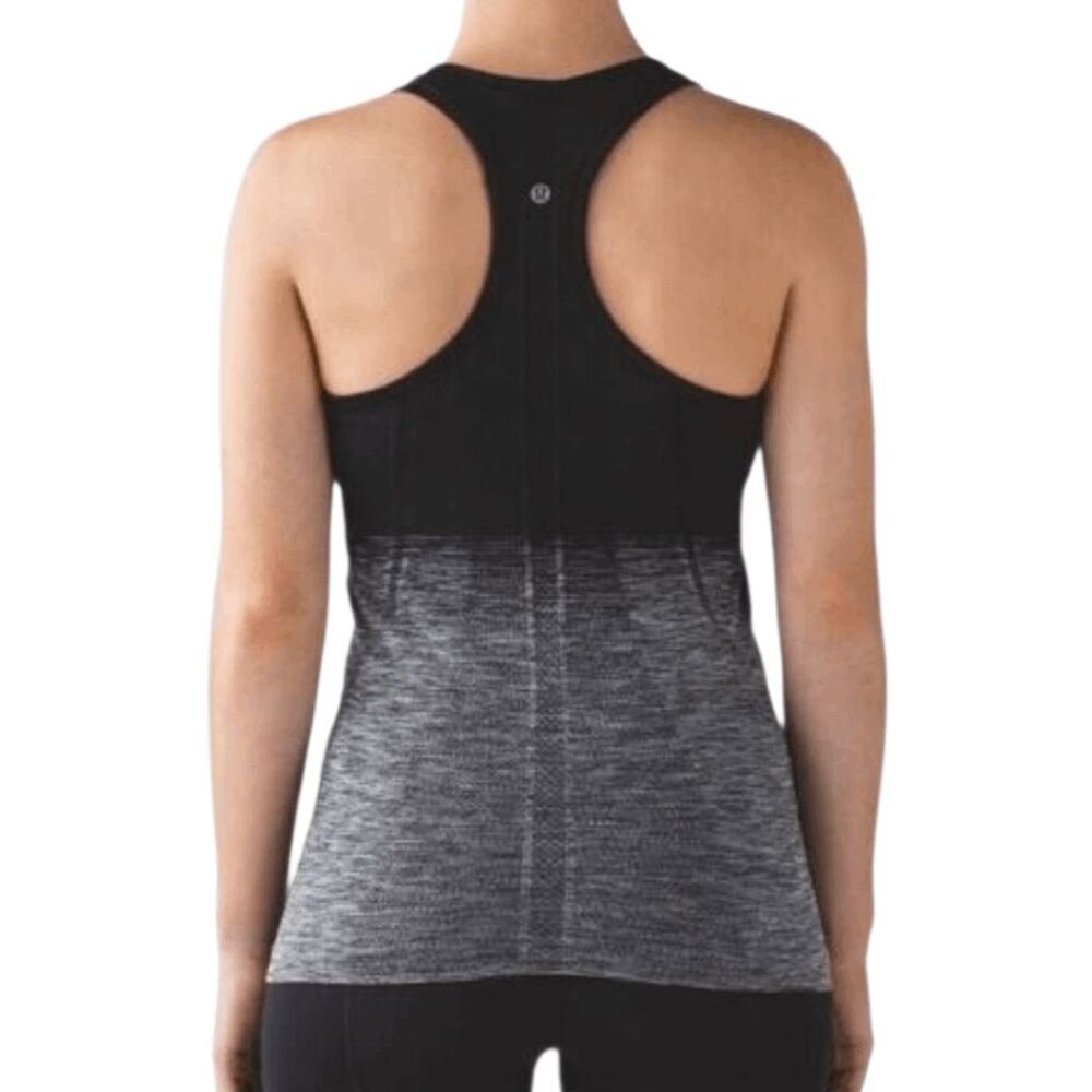 LULULEMON ATHLETICA Swiftly Tech Racerback 'Blk White Ombre' Size 2